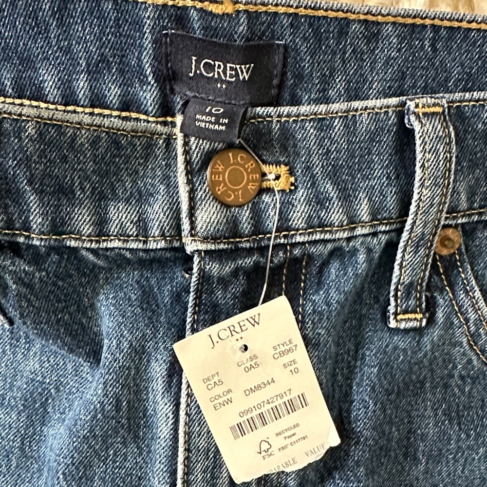NWT! J. Crew Dark Wash Denim Pencil Skirt - Picture 9 of 9